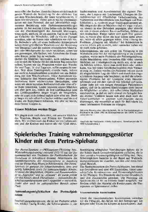 Vorschauseite 4: Selbständigkeitstraining mit lernund geistig behinderten jungen Mädchen
