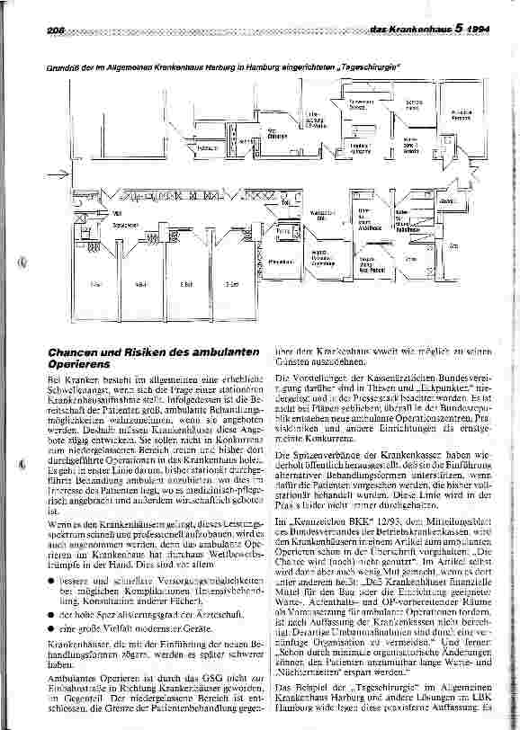 Vorschauseite 4: Ambulantes Operieren im LBK Hamburg - neue Behandlungsformen werden angenommen