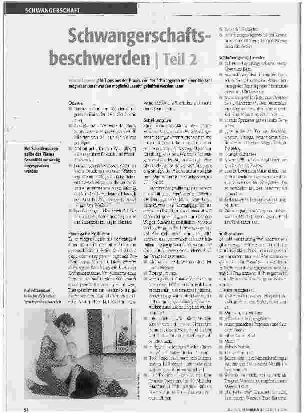 Vorschauseite 1: Schwangerschaftsbeschwerden, Teil 2
