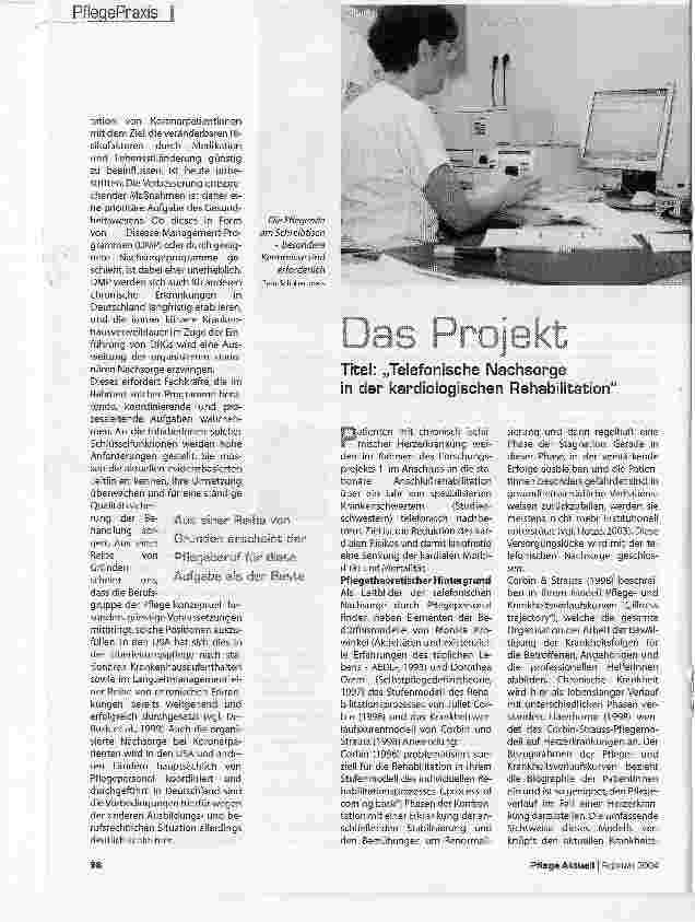 Vorschauseite 3: Rehabilitation darf nicht mit der Entlassung enden