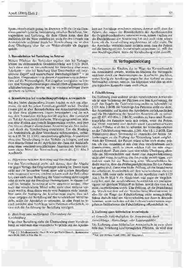 Vorschauseite 5: Versandhandel mit Arzneimitteln aus zivilrechtlicher Sicht