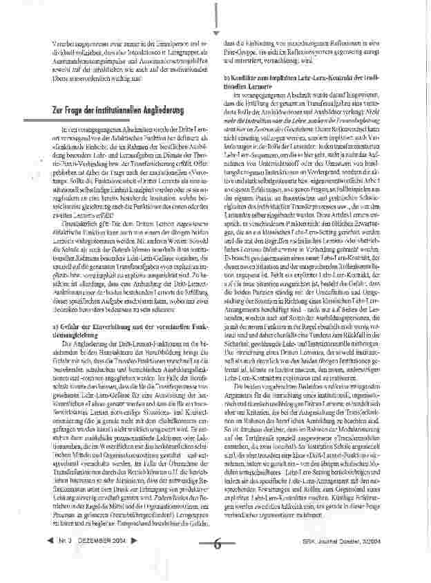 Vorschauseite 5: Der Dritte Lernort: Theoretische Grundlegung und Zielsetzung