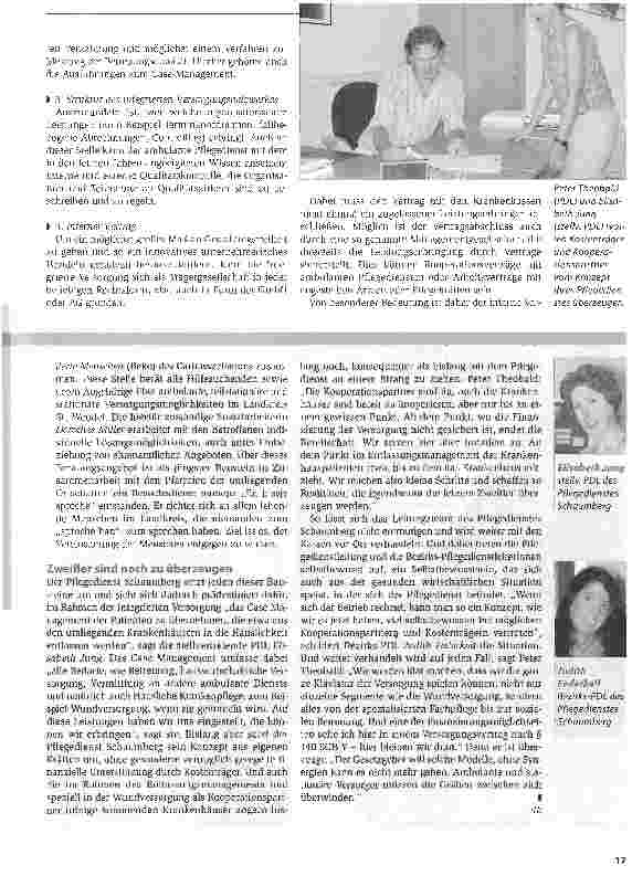 Vorschauseite 4: Brücken schlagen - Pflegedienste haben das Know-how für integrationsprojekte