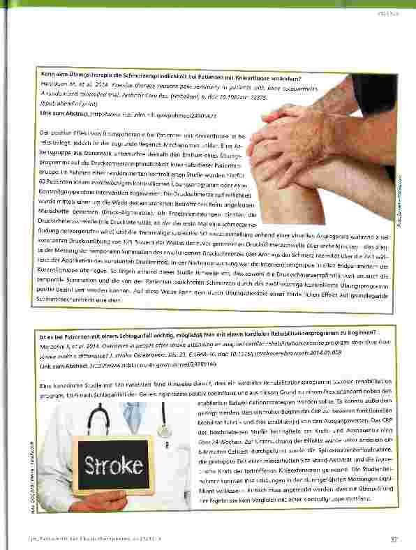 Vorschauseite 3: Evidenz-Update für die Physiotherapie