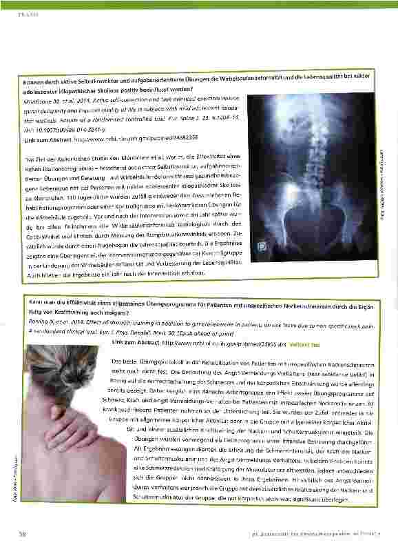 Vorschauseite 4: Evidenz-Update für die Physiotherapie