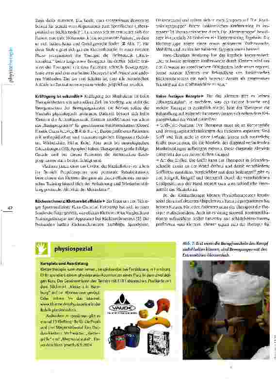 Vorschauseite 3: Therapeutisches Klettern Alpenfeeling in der Praxis