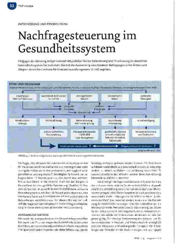 Vorschauseite 1: Nachfragesteuerung im Gesundheitssystem