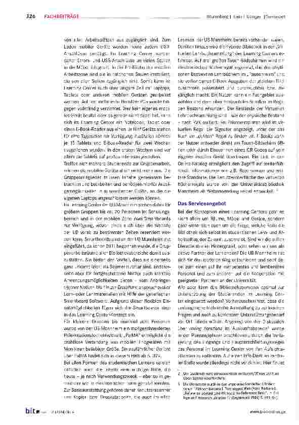 Vorschauseite 6: „Vom Lesesaal zum Learning Center