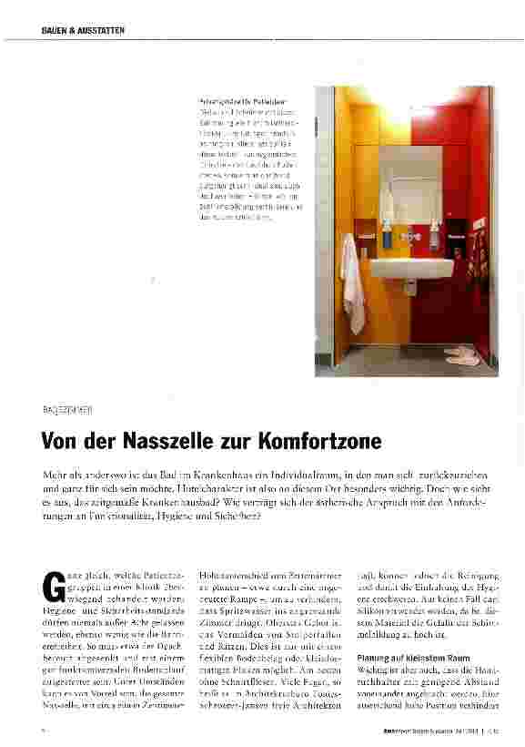Vorschauseite 1: Von der Nasszelle zur Komfortzone