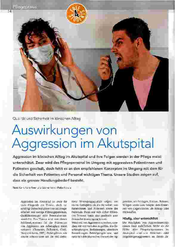 Vorschauseite 1: Auswirkungen von Aggression im Akutspital