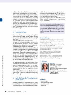 Vorschauseite 3: Wege öffnen - Die Kunst des Fragens in der Ergotherapie