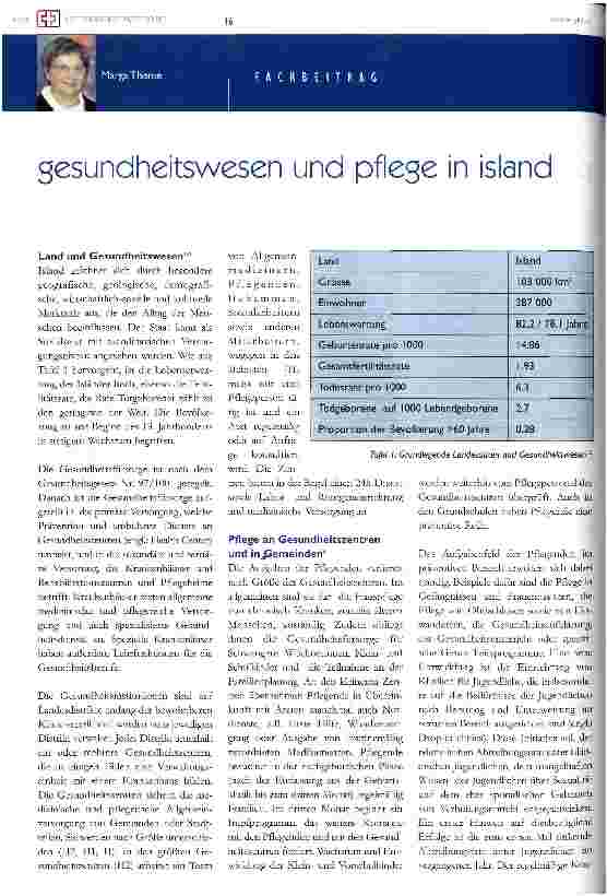 Vorschauseite 1: Gesundheitswesen und Pflege in Island