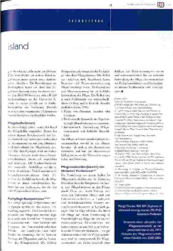 Vorschauseite 4: Gesundheitswesen und Pflege in Island