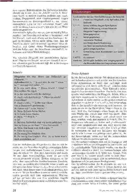 Vorschauseite 3: Worte suchen, stammeln, fluchen: Pflege bei AphasieTeil 1