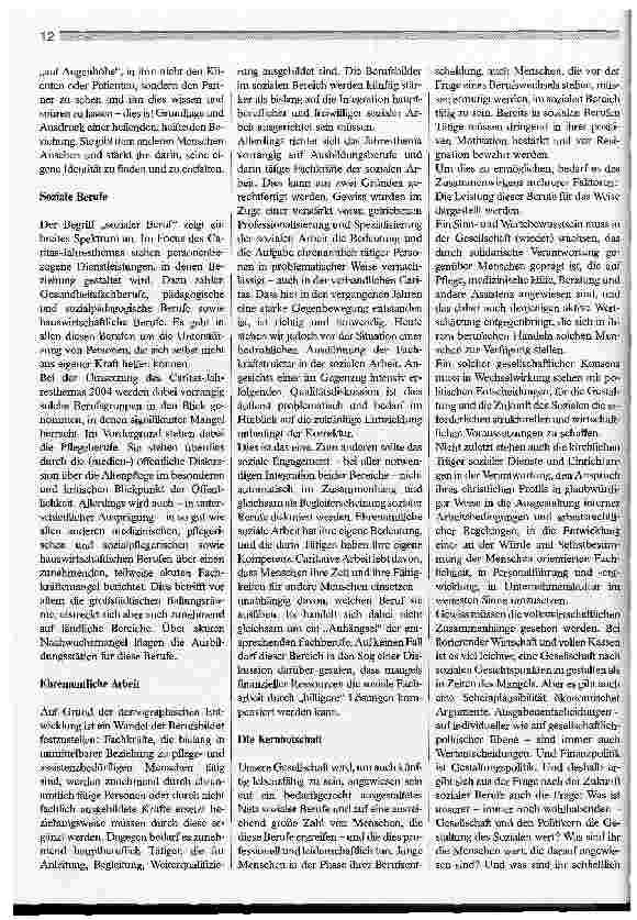 Vorschauseite 2: Soziale Berufe. Wir sehen uns.
