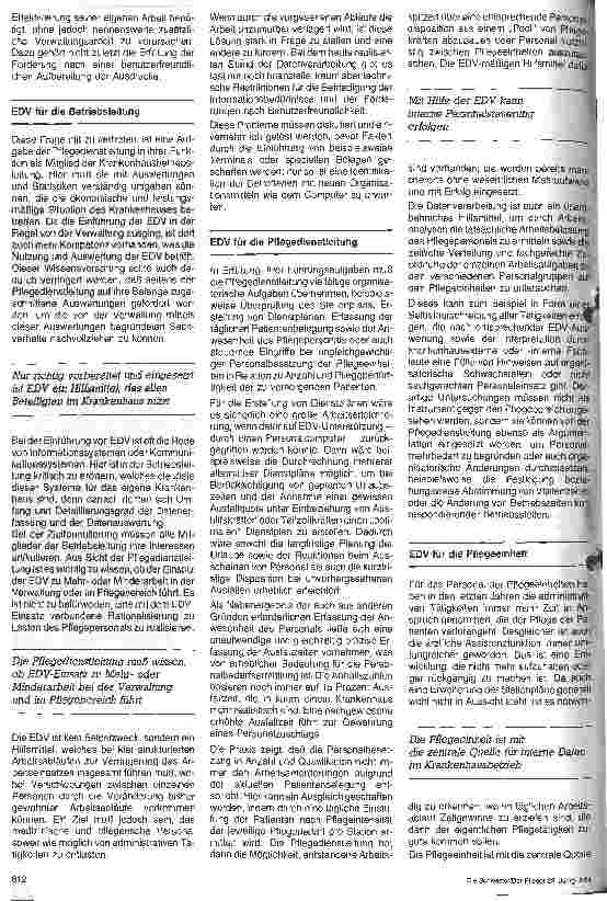 Vorschauseite 2: Computereinsatz in der Krankenpflege