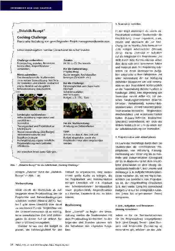 Vorschauseite 2: Mit Bildungshunger und Wissensdurst ins Projektmanagement