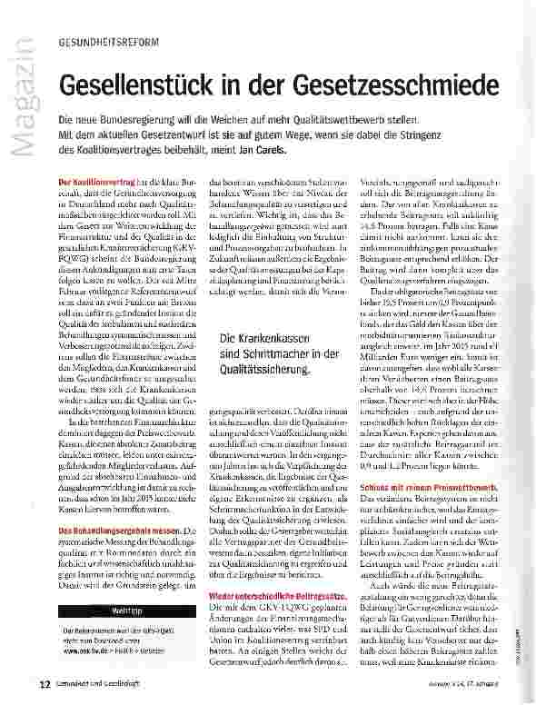 Vorschauseite 1: Gesellenstück in der Gesetzesschmiede
