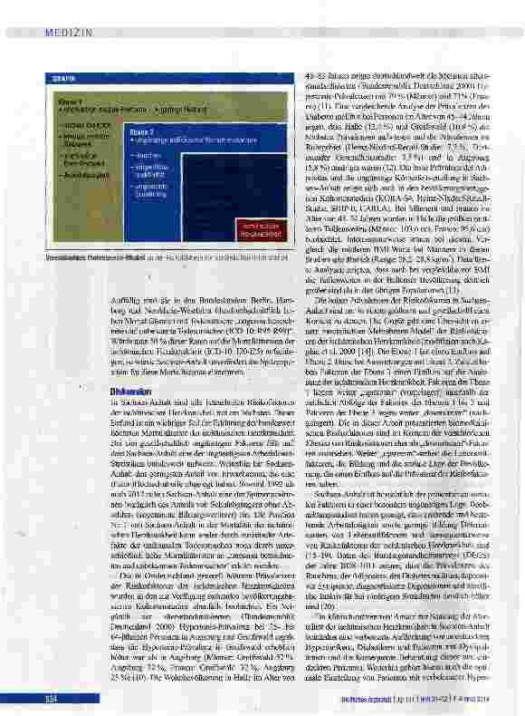 Vorschauseite 5: Kardiovaskuläre Risikofaktoren im Bundeslandvergleich