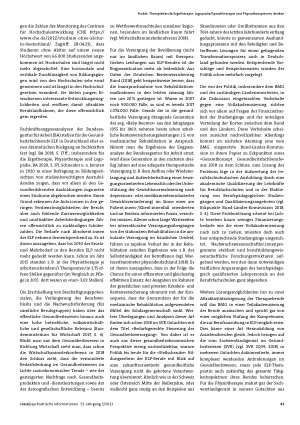 Vorschauseite 4: Therapieberufe Ergotherapie, Logopädie/ Sprachtherapie und Physiotherapie neu denken. Modernisierungsanforderungen für eine zeitgemäße gesundheitliche Versorgung