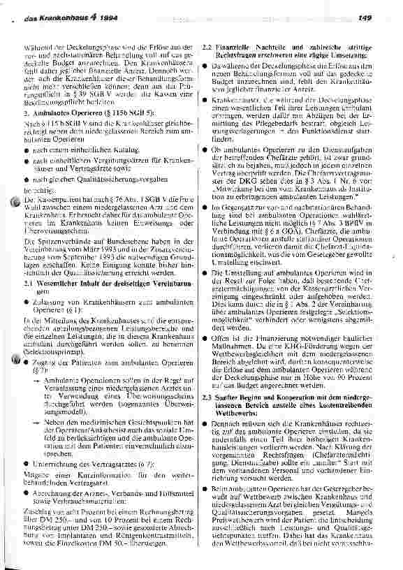 Vorschauseite 3: Neue Aufgaben und neue Entgeltsysteme für die Krankenhäuser