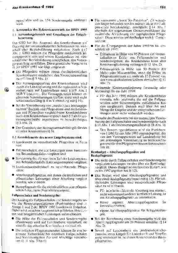 Vorschauseite 5: Neue Aufgaben und neue Entgeltsysteme für die Krankenhäuser