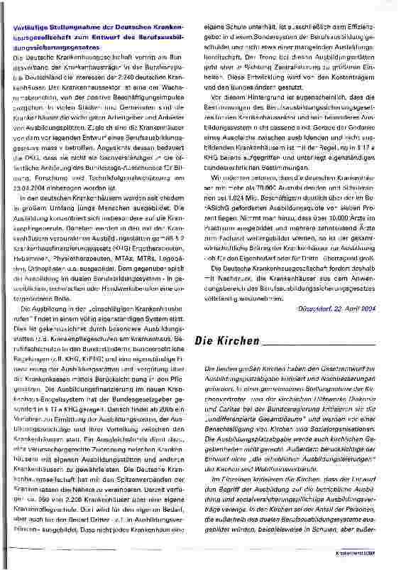 Vorschauseite 2: Ausbildungsplatzabgabe in der Kritik Stellungnahmen zum geplanten Berufsausbildungssicherungsgesetz