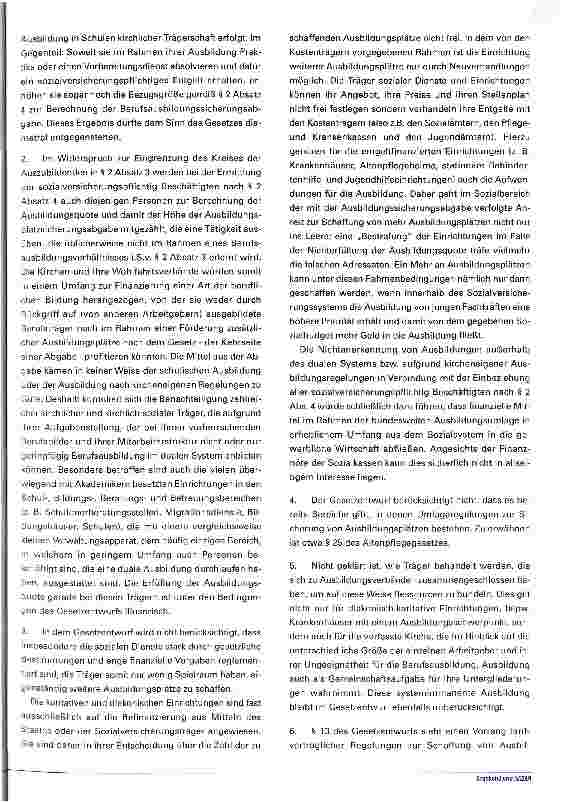 Vorschauseite 4: Ausbildungsplatzabgabe in der Kritik Stellungnahmen zum geplanten Berufsausbildungssicherungsgesetz