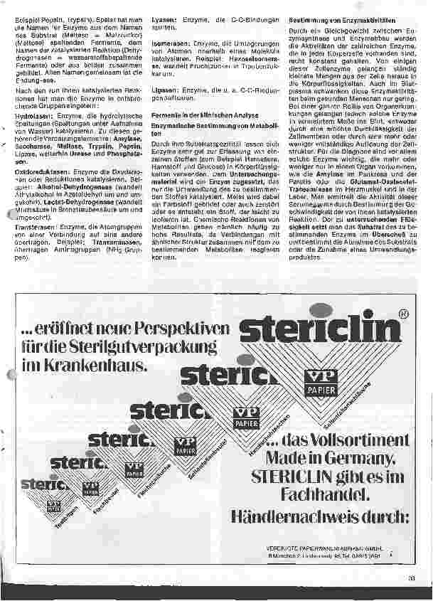 Vorschauseite 3: Ausgewählte Kapitel aus der Chemie 3. Folge: Enzyme - Fermente