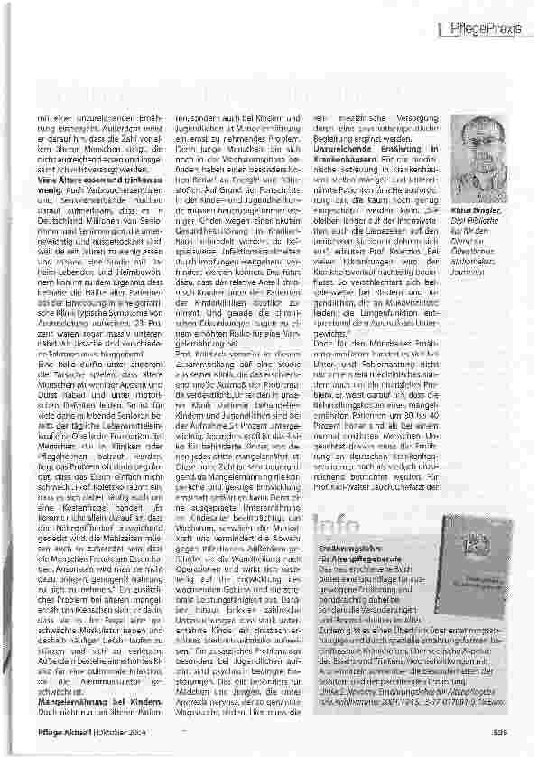 Vorschauseite 2: Notstand Mangelernährung