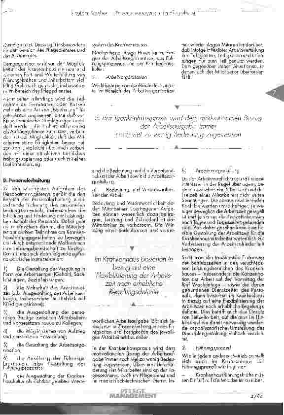 Vorschauseite 3: Personalmanagement im Pflegedienst