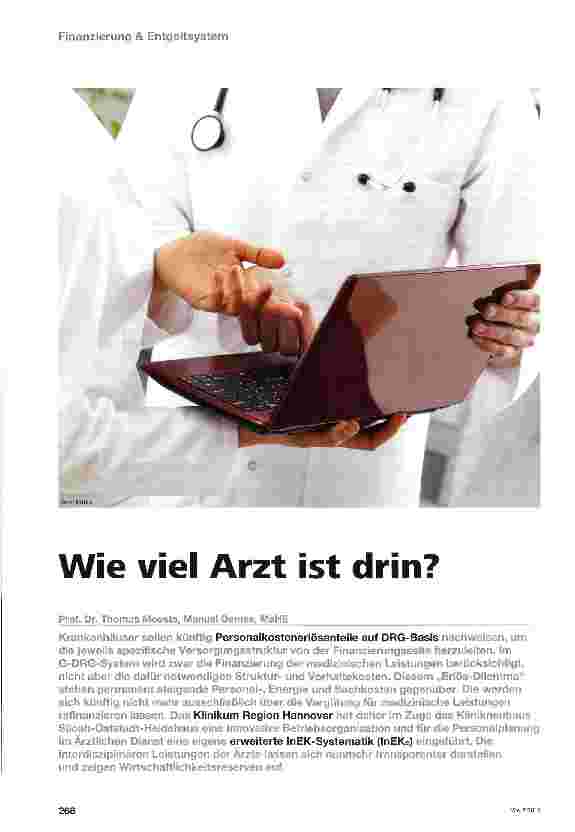 Vorschauseite 1: Wie viel Arzt ist drin?