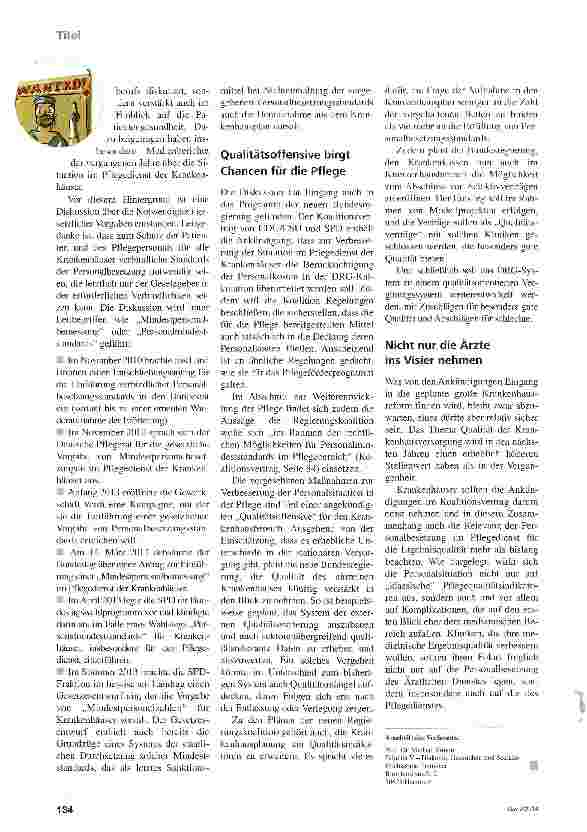 Vorschauseite 3: Das Personal im Blick