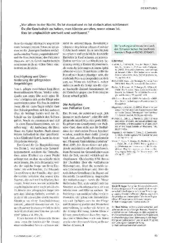 Vorschauseite 3: Mehr Unterstützung für weniger Hospitalisierung