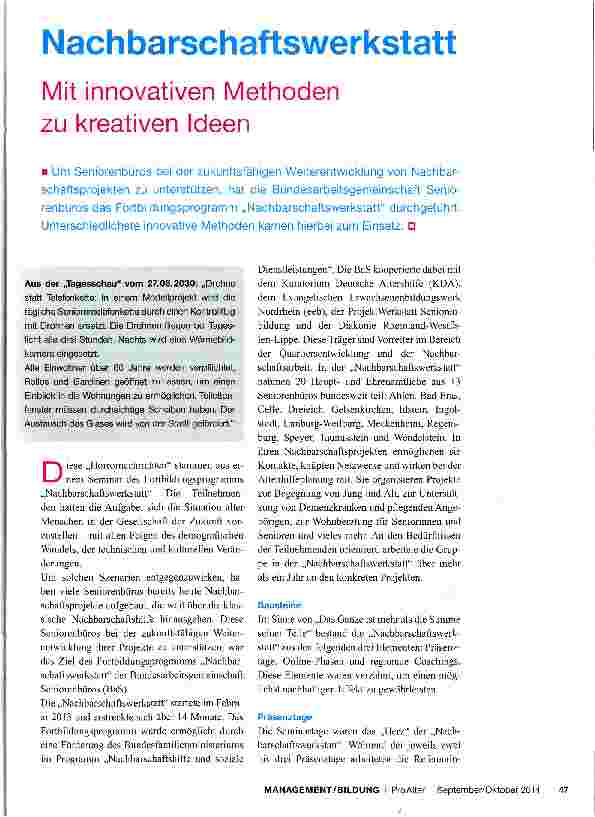 Vorschauseite 1: Mit innovativen Methoden zu kreativen Ideen