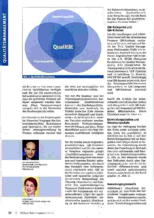 Vorschauseite 2: Serie: Wirksamkeit und Nutzen von Qualitätsmanagement