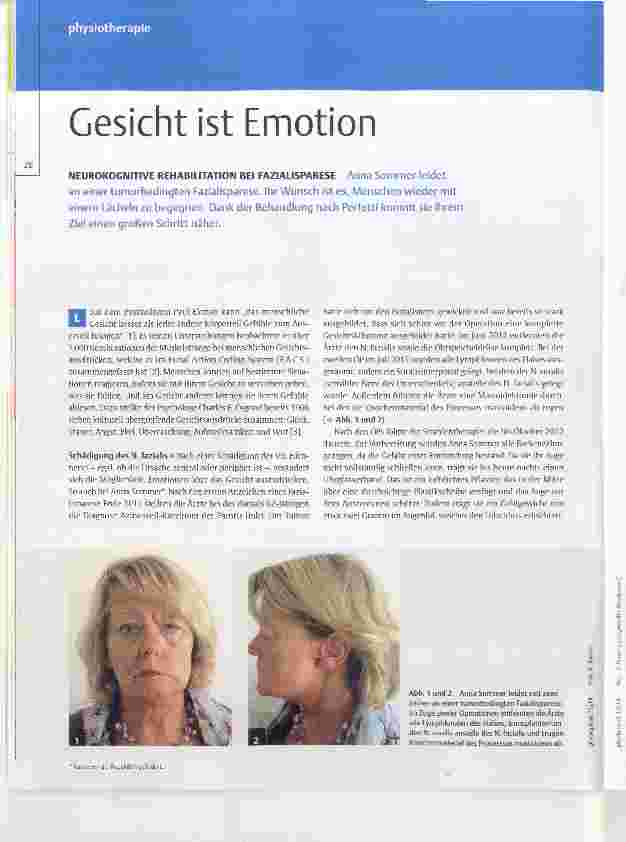 Vorschauseite 1: Gesicht ist Emotion