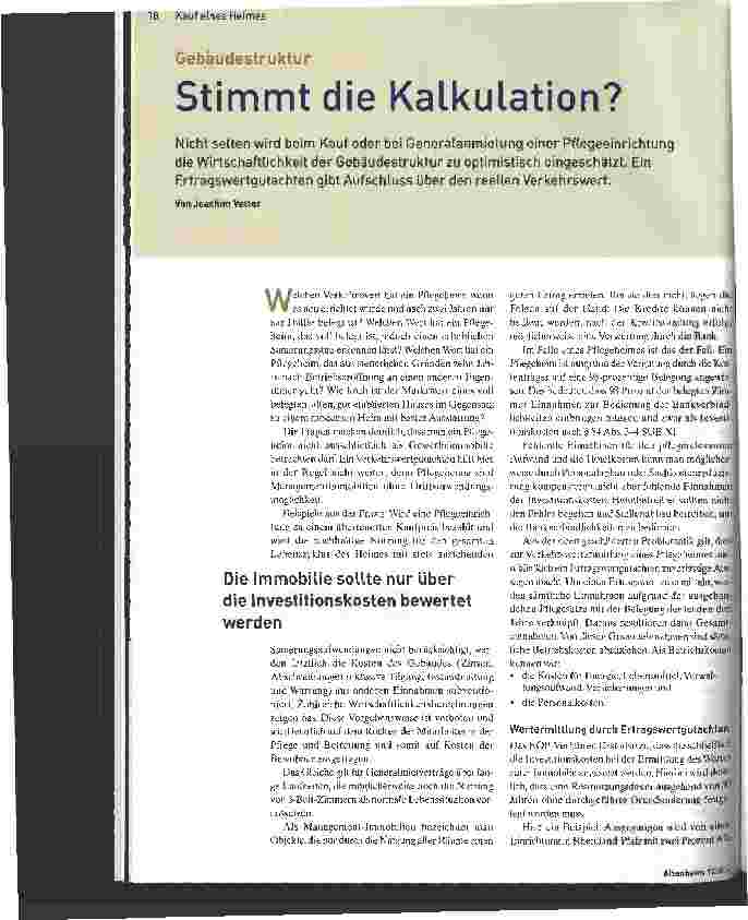 Vorschauseite 1: Stimmt die Kalkulation?