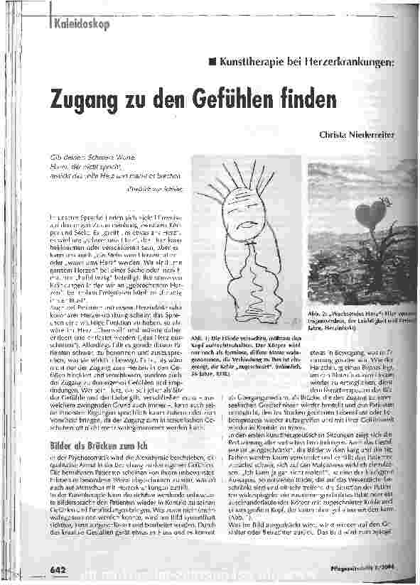 Vorschauseite 1: Zugang zu den Gefühlen findenKunsttherapie bei Herzerkrankungen