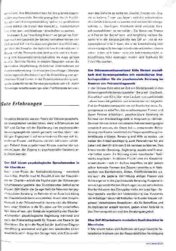 Vorschauseite 3: Raum für Fragen Psychosoziale Beratung im Kontext von Pränataldiagnostik