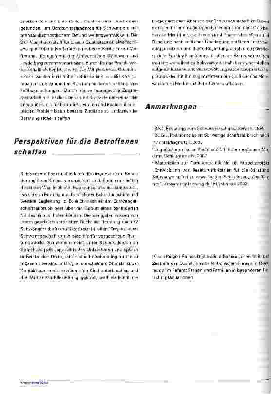 Vorschauseite 4: Raum für Fragen Psychosoziale Beratung im Kontext von Pränataldiagnostik
