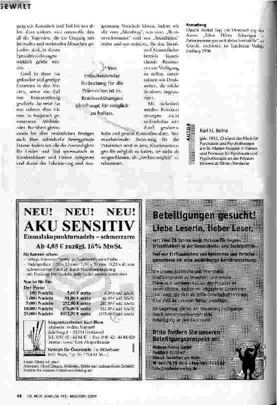 Vorschauseite 4: Falsches Mitleid - tödliche Konsequenzen