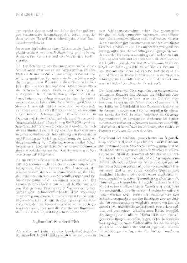 Vorschauseite 4: Patientenvertreter in den Schlichtungsausschüssen der Landeskammern für Heilberufe