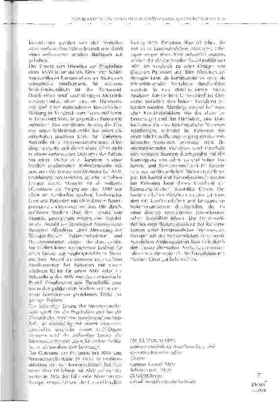 Vorschauseite 2: NEPHROPROTEKTION UND NIERENERSATZ-VERFAHREN AUF DERINTENSIVSTATION