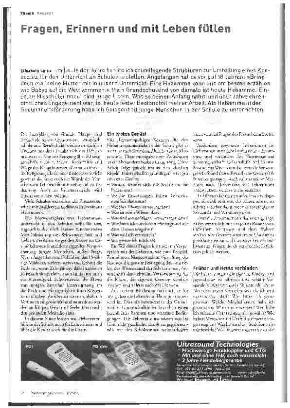 Vorschauseite 1: Fragen, Erinnern und mit Leben füllen