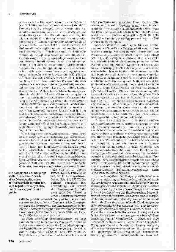 Vorschauseite 4: RechtsprechungZ U M P E R S O N A L V E R T R E T U N C S R E C H T