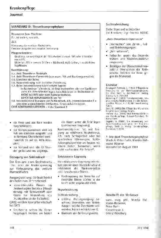 Vorschauseite 4: Thromboseprophylaxe