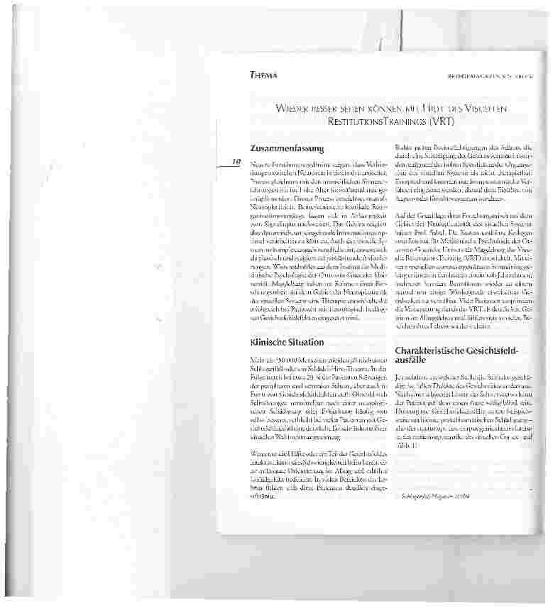 Vorschauseite 2: Leben nach einem Schlaganfall