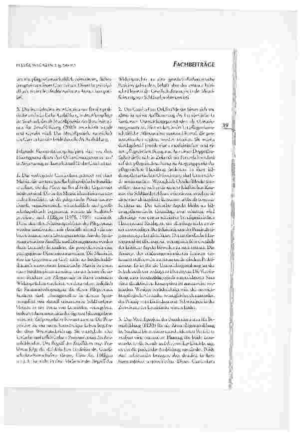 Vorschauseite 5: Fachbeiträge. Ein Curriculum für die Ausbildung in der Gesundheitsund Krankenpflege/ Gesundheitsund Kinderkrankenpflege