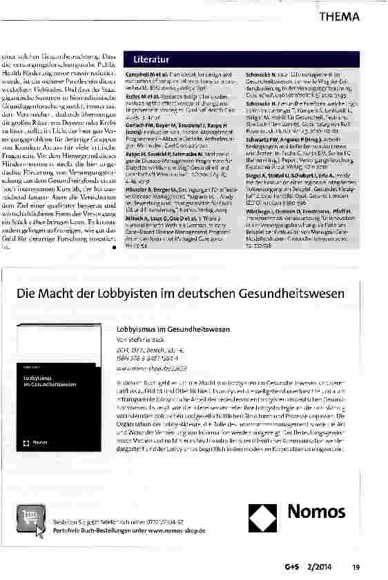 Vorschauseite 4: Forschung und Entwicklung: eine unverhoffte Chance für die GKV